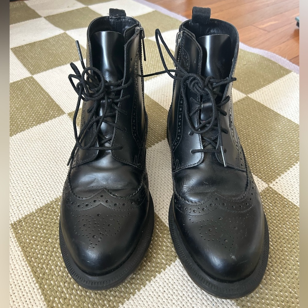 Doc Martin Black Leather Ankle Boots